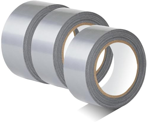 Onchdbfhuu 3er-Pack Silber Starkes Duct Tape Hohe Klebkraft 22 Yards X 1,88 Duct Tape für Den Heimgebrauch, DIY, Außenreparaturen