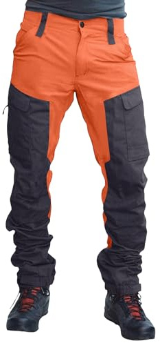 TOFOTL Pantalon Homme Cargo Chantier Cuisine Anti Bucheron Moto Slim Classique Jogging Décontracté Tactique Large Tronconneuse Ski Trekking Été Electricien Baggy Grande Tenue de Travail Homme XL