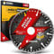 Amboss MultiShock - Diamant-Trennscheibe Ø 125 mm x 22,2 mm - Universal/Allround | Segmenthöhe: 10 mm (galvanisiert)