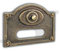arterameferro Campanello Pulsantiera Porta Ingresso Casa in Ottone Un Pulsante