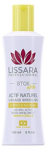 LISSARA - Lissage Brésilien au Tanin - Sans formol - ACTIF NATUREL - Anti Frisottis - Soin profond rajeunissant - Sans fumée Sans odeur (150 ml (Lot de 1), Tanin)