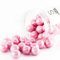Super Streusel XL Knusperkugeln Rosa, 5cm Ø 130g | Schokoladen Kugeln Tortendeko mit Crunch Kern umhüllt von zarter Schokolade | Schokokugeln Backen | Perlen Tortendeko Kugeln Kuchendekoration …