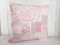 Arinosa Kissen Dekokissen Landhaus Patchwork Rosen Rosa 40x40 ungefüllt