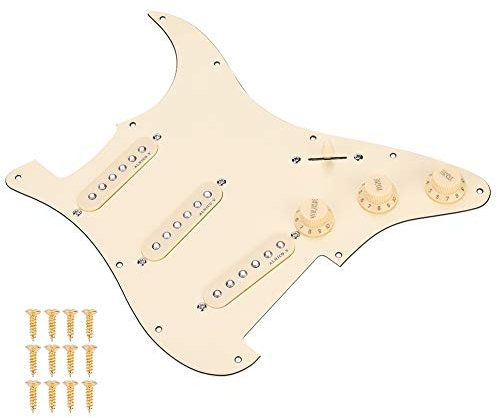 1Set Wired Pickups Pickguard, Loaded Pickguard mit vorverdrahteten SSS Magnet Tonabnehmern f?¡ì1r Ersatzteile f?¡ì1r E Gitarren, Spielzubeh?r, E Gitarren Zubeh?r