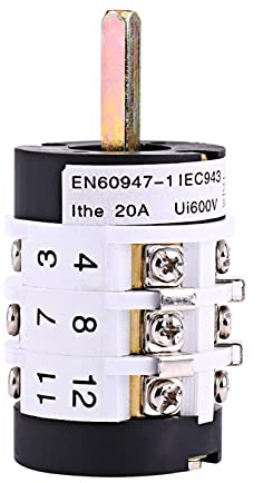 Commutateur de changeur de pneu, 220V/380V 20A changeur de pneu de voiture outil de commutateur de marche arrière de moteur de machine en métal, commutateur universel de machine de ratissage de pneu d