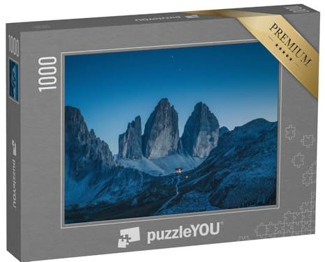 puzzleYOU: Puzzle 1000 Teile „Schöner Blick auf die berühmten DREI Zinnen, Südtirol, Italien“ – aus der Puzzle-Kollektion Dolomiten