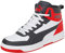 PUMA Unisex Rebound Joy Sneaker, White Asphalt High Risk Red, 42 EU