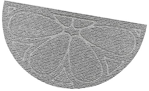 emmevi Zerbino Ingresso Porta Morbido Tappeto Asciugapassi Assorbente Antiscivolo mod.ELBA SEMILUNA GRIGIO