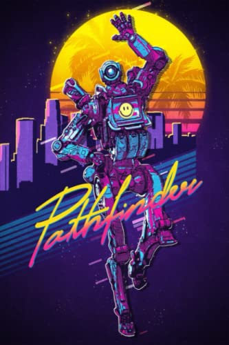 Apex Legends Notebook: Apex Legends - Pathfinder 80s RetroWide Ruled, 6x9, 100 Pages, For teens, girls, boys, and adults (Composition Notebooks)