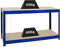 PROREGAL Banco da lavoro regolabile in altezza DINO | AxLxP 90x160x60cm | Portata 600 kg | Blu