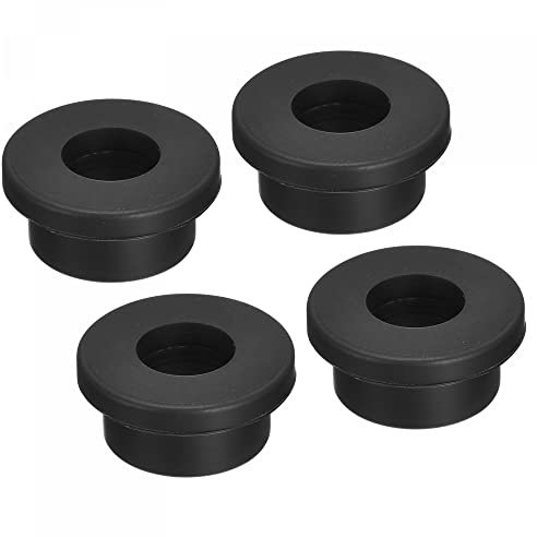 sourcing map 4 Stück Gummitülle Halterung Durchmesser 15/16 (24mm) Runde T-Typ für Kabel Organisieren und Schützen