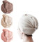 Pubiao 3 Pezzi Asciugamano Capelli a Turbante Vello di Corallo Doccia Microfibra Asciugamani Cappuccio con Bottone per Capelli Secchi Super Assorbente Asciugatura Rapida Teli Doccia e Sauna