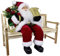 Christmas Paradise Sitzender Weihnachtsmann 30cm Deko-Figur Kantenhocker (Modell Thoralf)