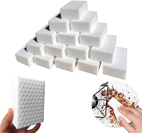 50 esponjas mágicas de borrador, estropajos multiusos antiarañazos, esponjas de limpieza, hojas de esponja, toallitas de esponja para papá, limpiador de baño de melanina resistente para cocina, pared,