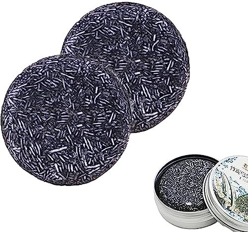 Grau Glanz Seife, Shampoo-Seife Graue Haare, Seife Gegen Graue Haare, Grau Glanz Haar, Grau Glanz Haar Revitalisierungsbar, Natürliche Haarseife Für Graues Haar,Haar Verdunkelung Festes Shampoo (2PCS)