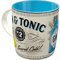 Nostalgic-Art Retro Kaffeebecher, 330 ml, Gin & Tonic Served Cold – Geschenk-Idee als Bar-Zubehör, Keramik-Tasse für Kaffee, Vintage Design