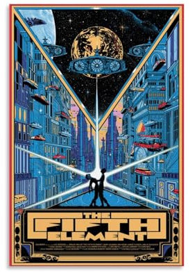 LAHTI Filmposter mit fünften Elementen, dekoratives Gemälde, Leinwand-Wandposter und Kunstdruck, modernes Familienschlafzimmer-Dekor-Poster, 20 x 30 cm