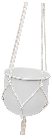 BESPORTBLE Pot Suspendu avec Corde Coton pour Plantes Intérieur Jardinière pour Balcon Et Décoration De Maison