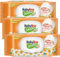 Babylino Sensitive Lingettes au délicat parfum de Camomille, Formule 98% Naturelle qui restaure le pH naturel de la peau, 3 paquets avec capot refermable, 162 lingettes