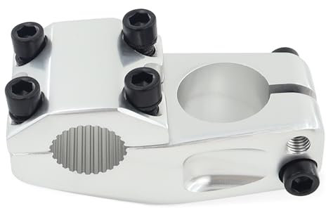 GRELiving Attacco manubrio per bici BMX, in lega di alluminio, a scatto fisso, 22,2 mm