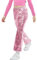 LOLANTA Pantalon évasé à Paillettes pour Filles, Bas de Cloche élastique décontracté à Taille Moyenne, Pantalon rétro Scintillant pour Enfants pour la Danse, Rose, 11-12 Ans, 160