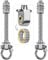 SELEWARE Set of 2 Deckenhaken Schwerlast Schaukelhaken Schaukel - 304 Edelstahl Holzbalken Deckenhalterung mit Lagern für Hängesessel Veranda Terrasse Spielplatz Schaukelaufhänger