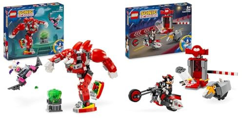 LEGO Sonic The Hedgehog Knuckles‘ Wächter-Mech, Actionfigur-Spielzeug & Sonic The Hedgehog Shadow The Hedgehog Flucht