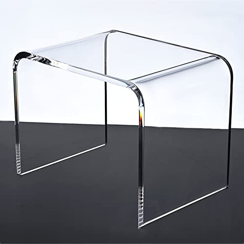 ZJFJMBD Sgabello in Acrilico - Tavolino Moderno Trasparente per Bambini e Adulti, Sgabello da Doccia Multifunzione Antiscivolo, Sgabello per Cambio Scarpe Ideale