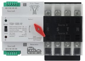 YCQ4-100R 4P 50/60Hz Dual Power Automatic Transfer Switch 63A 100A Household Power Transfer Switch EKFBQBGW(100A)