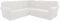 AIMENJOY L-Form Sofahusse 5/7-Sitzer Eckcouch Cover, Elastischer Ecksofabezug Mit Anti-rutsch Schaumstoffankern, 3-teilige Dicker Jacquard Schonbezug (White,7 Sitzer)