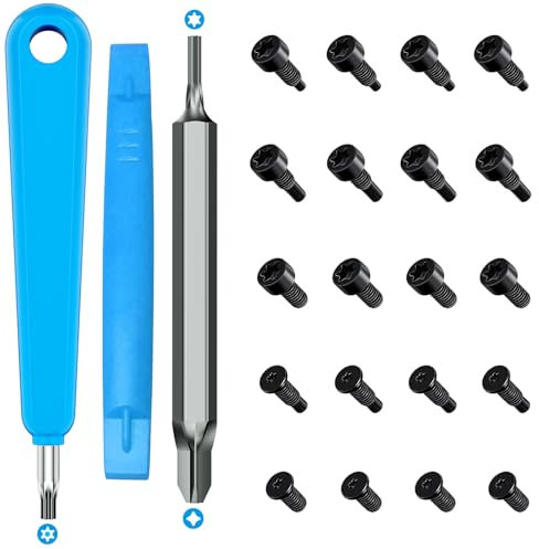 Ring Doorbell Screwdriver Replacement Kit, Double-Ended T6 T15 Screwdriver with PH2 Head & 5 Sets of 20Pcs Spare Security Screws for All R/ing Doorbells