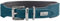 HUNTER Hundehalsband Malta, Farbe: Petrol, aus gefettetem Softvollrindleder, weich unterlegt, strapazierfähig, Brillante Farben, handgefertigt, Made in Germany, Größe: 37