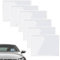 6pcs Bolsillo Auto Adhesivo de Tarjeta, Bolsa adhesiva para parabrisas de coche, 10 x 8 cm, transparente para licencia de coche, clip de tarjeta de estacionamiento, para parabrisas de coche