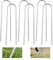 XTDMJ 6 Stück 30cm Erdanker Bodenanker, Verzinkter Stahl Bodenanker Trampolin Haken Zeltnägel, Robuste U-Typ Zeltheringe für Die Sicherung Von Zaun, Zelten, Vordächern, Camping