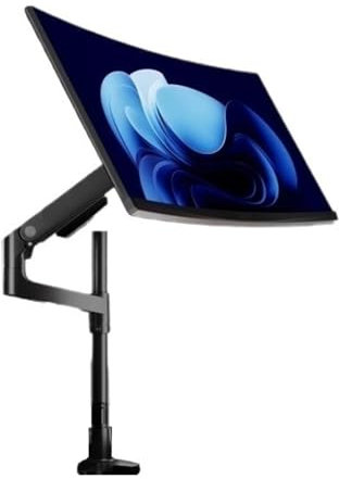 Monitor Stands Heavy Duty Single Arm Monitor Desktop Stand for 17-49” Screens, 44.0 lb.Gas Spring Adjustable Monitor Arm(Black)