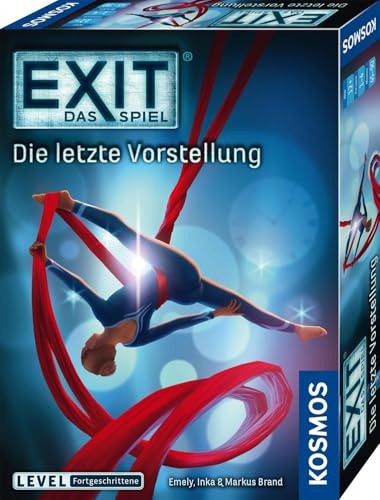KOSMOS 685065 EXIT® - Das Spiel Die letzte Vorstellung, Level: Fortgeschrittene, Escape Room Spiel, EXIT Game für 1-4 Spieler ab 12 Jahre, EIN einmaliges Gesellschaftsspiel