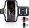 PORTHOLIC Running Armband with Large Reflective Strips, for iPhone 16/15 Pro Max 11 Plus XR,Galaxy S25/S24 Ultra Water Resistant Sports Phone Case with Extension Strap, Key Card Slot, Earphone Holder