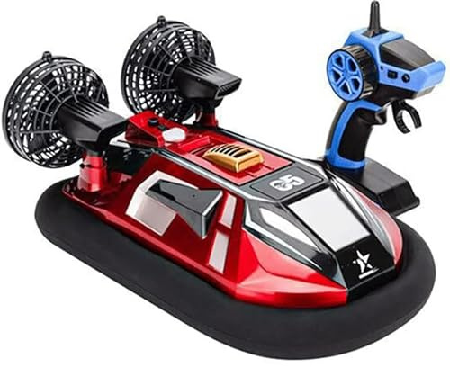 Générique Navire RC 2.4G Amphibie Hovercraft RC Véhicule Télécommande Aviron Tout Terrain Eau Plage Piscine Télécommande Bateau Jouets Électriques Étanches