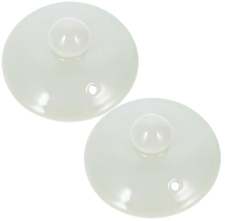 Healifty 2 Stück Keramik Teekannendeckel Als Ersatz Teegeschirr Teekessel Becherdeckel – Ersatzdeckel Für Teeschüssel Becher Küchenbedarf