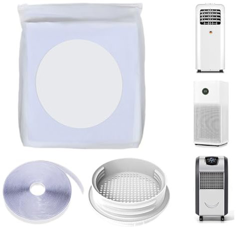Kit calfeutrage climatiseur, Kit de Joint de Porte Coulissante, Calfeutrage fenetre climatiseur, pour portable réglable et de sèche-linge, 400cm, Lnstallation facile