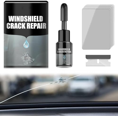 Kit de Reparación de Parabrisas,20ml Kit de Reparación Parabrisas Automóvil,Auto Glass Nano Repair Fluid,Liquido Parabrisas Coche,e para Astillas,Grietas