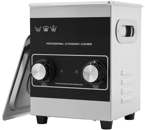 Ultraschallreiniger | Ultraschallreinigungsgerät | Ultraschallreinigungsgerät Brille | 0,44 Gallonen (2L) | 70W Leistung | 304 Edelstahl | Für Schmuck, Brillen & Zahnspangen