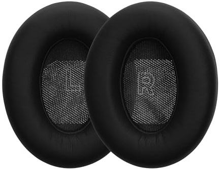 kwmobile 2X Ohrpolster kompatibel mit Bose QC Ultra/QuietComfort Ultra Polster - Kopfhörer Polster aus Kunstleder für Over Ear Headphones