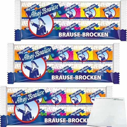 usy Block mit Frigeo Ahoj-Brause Brocken 3er Pack (3x80g Beutel) + usy Block