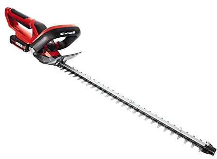 Einhell GE-CH 1855/1 Li Power X-Change 18V Cordless Hedge Trimmer Set | 55cm (22 Inch) Cutting Length, Laser-Cut Diamond-Ground Steel Blades | Hedge Cutter Kit With Battery and Fast Charger