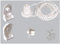 EFIXS 1er Set Montageset/Reparaturset für Rollos mit 25 mm Rollowelle - mit PVC-Träger - incl. Halter/Halterung, Kettenzug, Kettenlänge ca. 200 cm (Umlauf der Rollokette: 400 cm)- Farbe: weiß