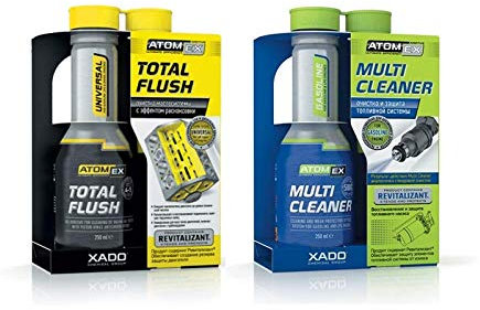 XADO Set für Motorreinigung - 1X Total Flush + 1X Multi Cleaner Benzin