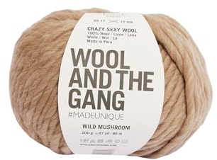 Wool and the Gang Crazy Sexy Wool, Wild Mushroom (190), Yarn, 200g