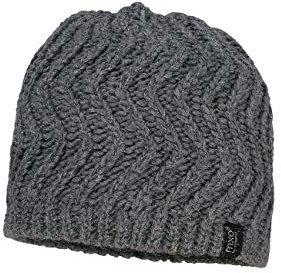 maximo Kids Girl-Beanie für Pferdeschwanz, mittelgraumelliert, Gr. 55/57