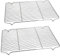 Homikit Large Cooling Rack Set of 2, Stainless Steel Wire Grill Rack for Oven Roasting Baking Cooking Grilling, Fit Large Baking Tray, Heavy Duty & Dishwasher Safe - 42.2x29.1x2cm